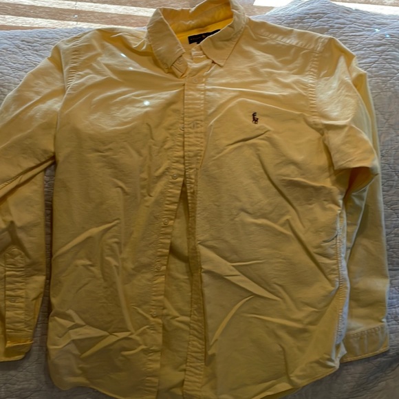 Ralph Lauren Custom Fit Long Sleeve Linen Button-Down Shirt, Men's Size L linen white type Vintage Second Hand main image 1